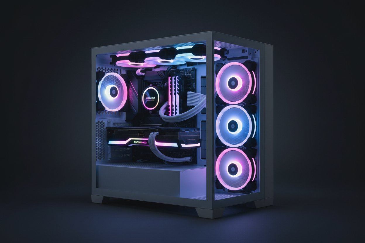 Featured Builds - White Fishtank RGB PC